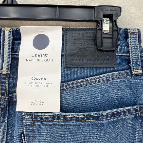 LEVI'S MADE IN JAPAN WOMEN'S 28X27 MEDIUM WASH COLUMN JEANS MIJ MOSHO A58880001 - Picture 8 of 8